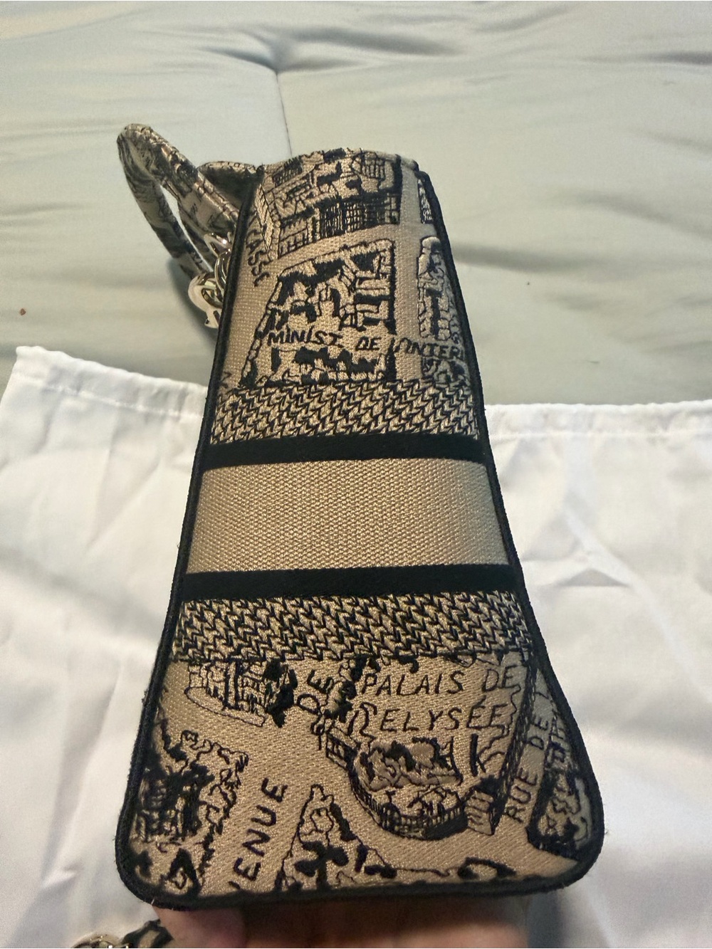 🔥 AUTHENTIC DIOR LADY D-LITE – PLAN DE PARIS – MEDIUM 🔥 - Picture 9 of 12